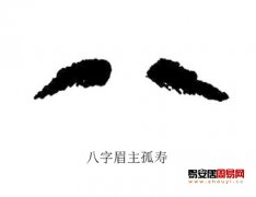 灵犀眉毛课堂:八字眉面相算命图解