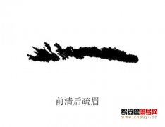 灵犀眉毛课堂:前清后疏眉面相图解