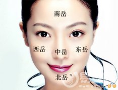 灵犀面相图课堂:面相五岳图解