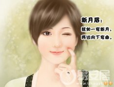 灵犀眉毛课堂:新月眉面相算命图解