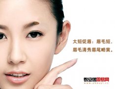 灵犀眉毛课堂:大短促眉面相算命图解