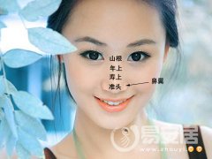 灵犀脸上的痣图解课堂:女人鼻子长痣面相图