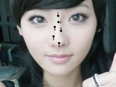 灵犀脸上的痣图解课堂:女人鼻子长痣面相图解