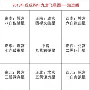 灵犀家居风水:2018年九宫飞星图详解