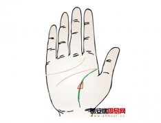 灵犀生命线课堂:手相生命线上有三角纹算命图解