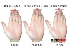 灵犀手指算命课堂:从食指长度看一个人性格