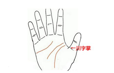 灵犀痣相课堂:川字纹手相具有的运势象征