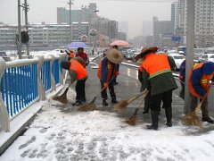 梦见扫雪