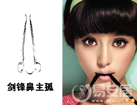 剑锋鼻<a href=/topics/101/ target=_blank class=infotextkey><a href=/topics/mianxiangtu/ target=_blank class=infotextkey>面相图</a></a>解