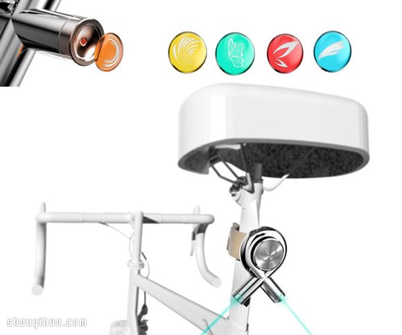 &B 酷炫激光光束投影自行车灯概念设计