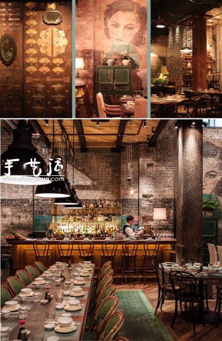 老上海风格的餐厅装修