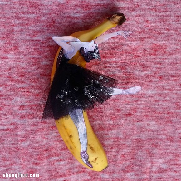 Elisa Roche 令人惊艳的香蕉彩绘香蕉画