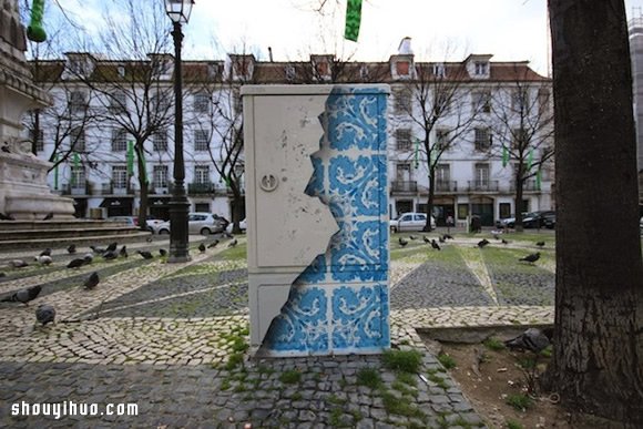 美化城市小角落 最具葡萄牙风味的电箱涂鸦