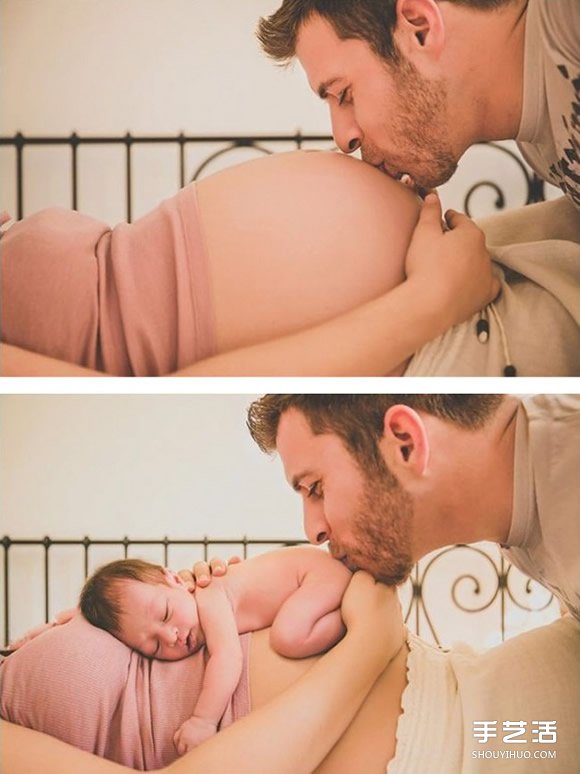 捕捉孕妈与小宝宝之间最温馨时光的摄影作品