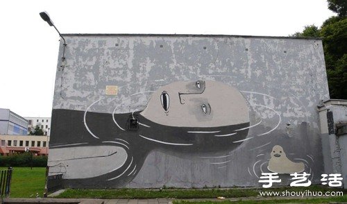 动画般的街头涂鸦艺术