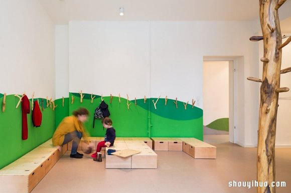 德国柏林森林系幼儿园装修布置设计