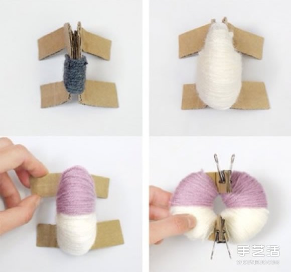 毛线球小房子的做法 可爱毛线小屋手工制作