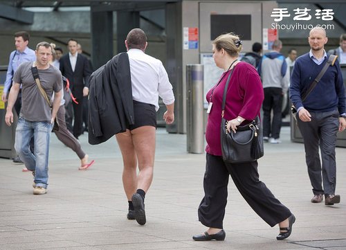 创意广告：伦敦男性热裤时尚穿搭