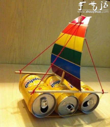 易拉罐DIY帆船的教程