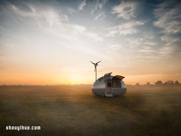 蛋形小屋 Ecocapsule 完全使用再生能源！