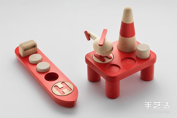北欧风格木制玩具作品 充满魅力的极简设计