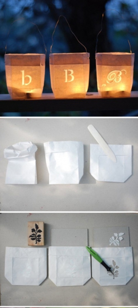 DIY镂花小纸灯的教程