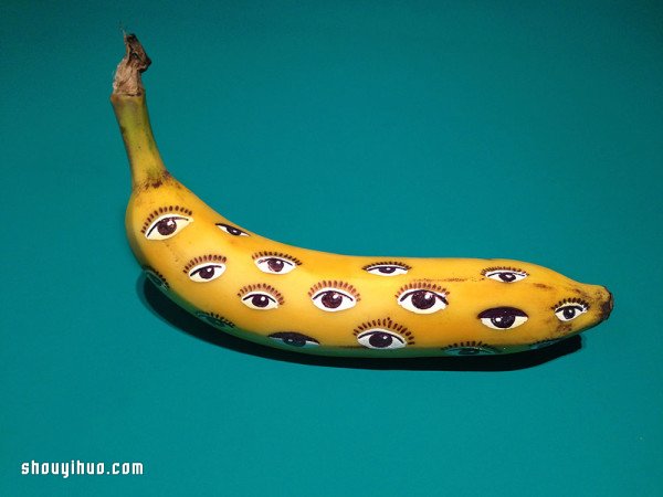 香蕉创意DIY，变身超越食物范畴的艺术品
