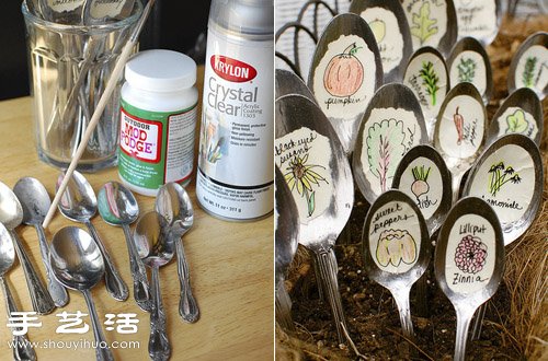 金属勺子创意改造 DIY制作趣味盆栽