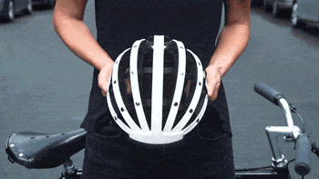 可折叠式自行车头盔设计 收纳和携带都方便
