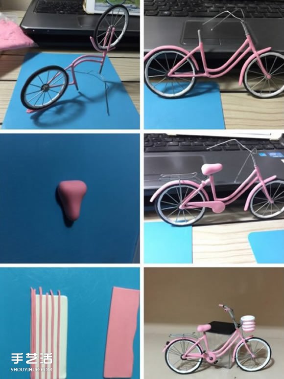 迷你自行车做法图解 手工自行车模型制作教程