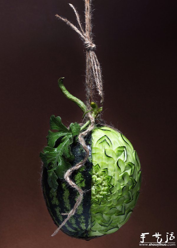 水果蔬菜雕刻的创意作品