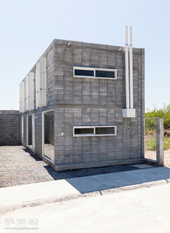 混凝土块堆成的小屋 Modern Box House