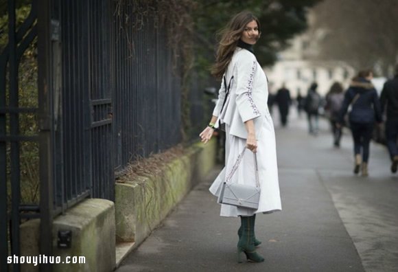 巴黎春夏高订时装周穿搭达人时尚街拍
