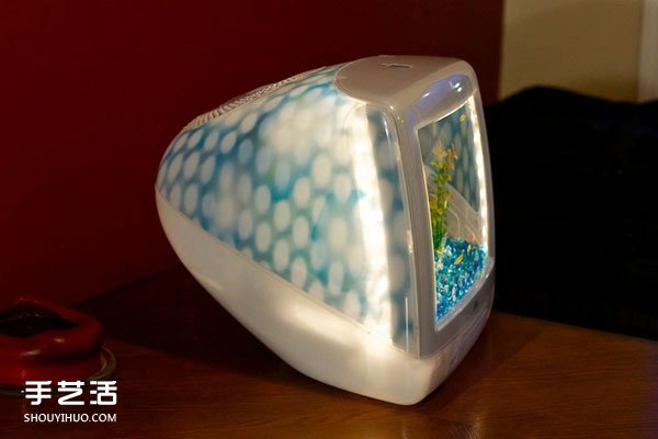 iMac电脑改造水族箱的创意 环保又超级好看！