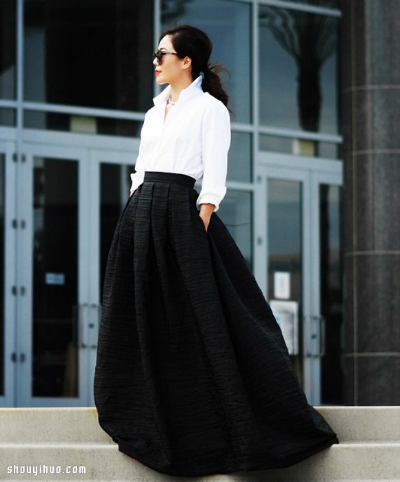 Maxi Skirt 流露迷人韵味的及地长裙穿搭