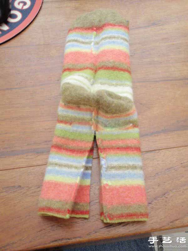 袜子制作毛绒绒的可爱小狗玩偶