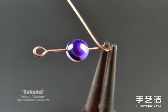 金属丝串珠挂饰DIY图解 精致绕线挂件手工制作