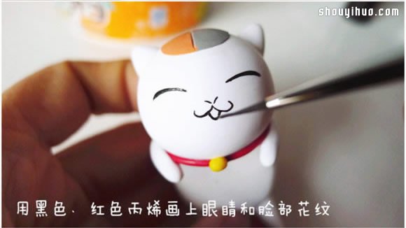 可爱招财猫软陶玩偶DIY手工制作图解教程
