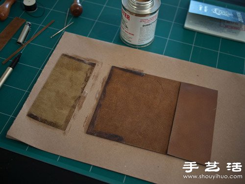 自制护照夹 皮夹子手工制作图解