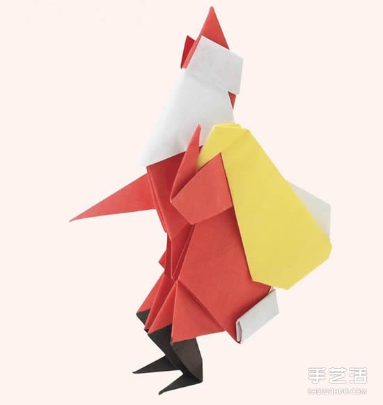 圣诞老人折纸步骤图 手工折纸圣诞老人教程