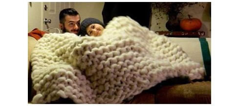 羊毛毡编织超大毯子 男朋友赤果果震惊了！