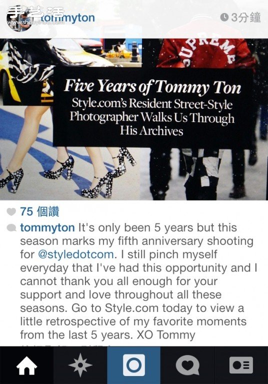 Tommy Ton 时尚街拍生涯五周年精彩回顾