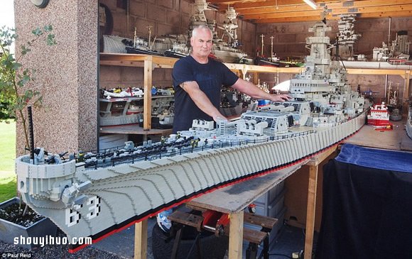 三年打造“最大乐高战舰” 刚完工就被破纪录