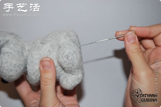 超详细刺猬玩偶的羊毛毡手工制作教程