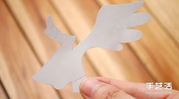 A4纸做贺卡的方法 创意立体天使贺卡手工制作