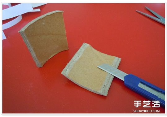 大号透明胶卷纸筒废物利用 DIY制作西瓜收纳盒