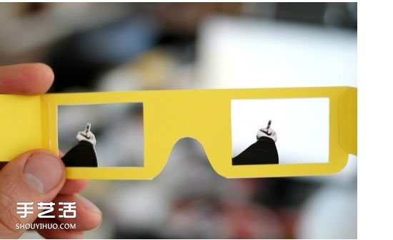 发泄眼镜手工制作教程 调节情绪的卡纸眼镜DIY