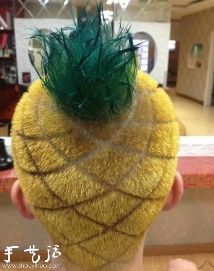 霸气侧漏的菠萝头发型设计