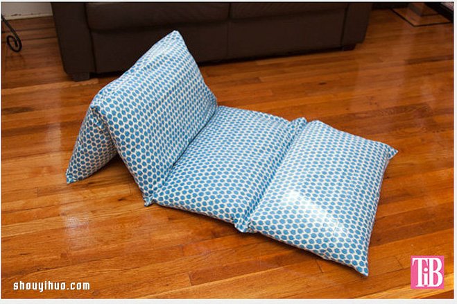 长形布艺懒人沙发DIY 可平躺也以可依靠