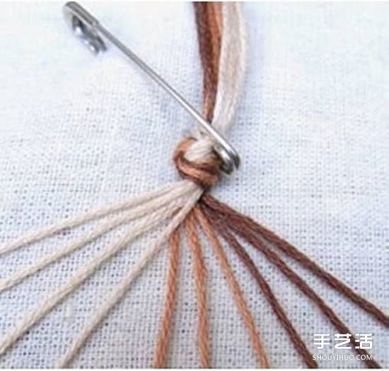 十股绳编织手链图解 成熟稳重风手链的编法